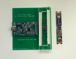 Programming fixture for controller PCB