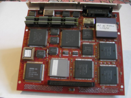 SGA40 graphics board PCB top - almost all ASICs