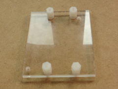 Acrylic base drilled to mount Solar Pi Platter
