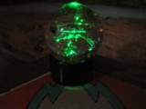 Green blown glass ball