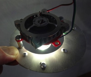 Fan on 3 LED array